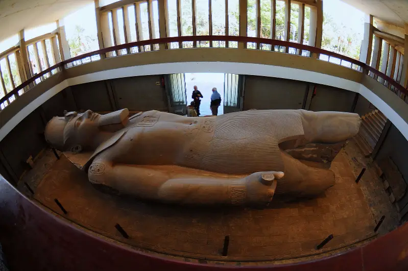 THE ARCHAEOLOGICAL AREA OF MEMPHIS NECROPOLIS IN GIZA.